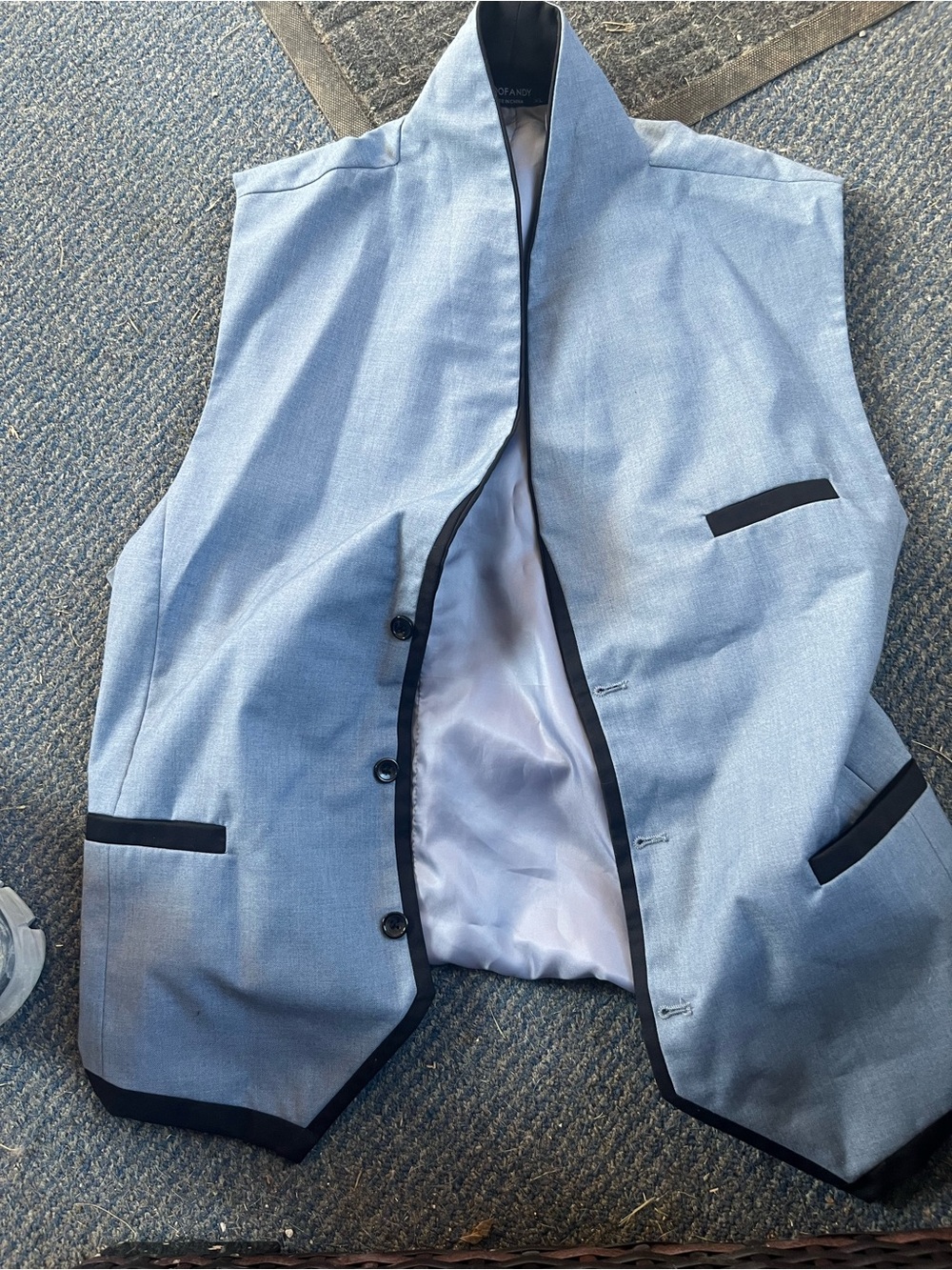 Men blue vest XL